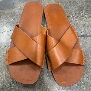 Vince Brown Leather Sandals